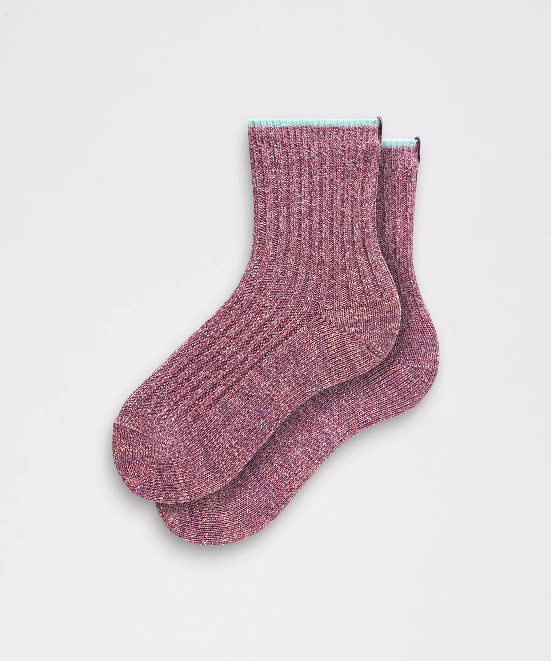 Unisex Quarter-Length Ragg Socks - 1