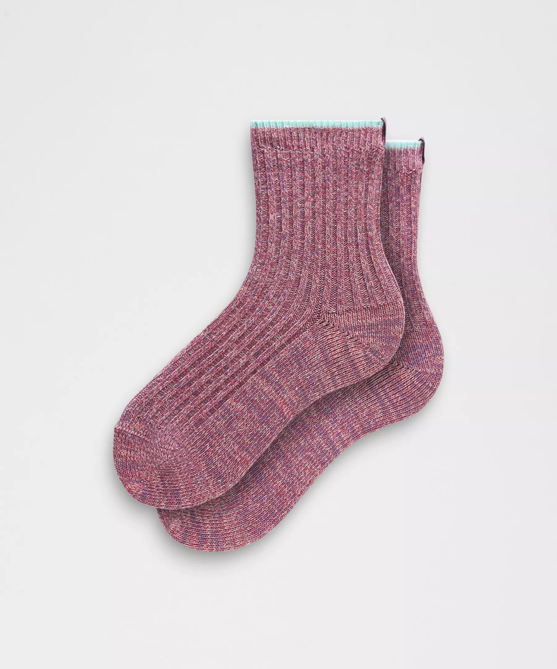 Unisex Quarter-Length Ragg Socks 1