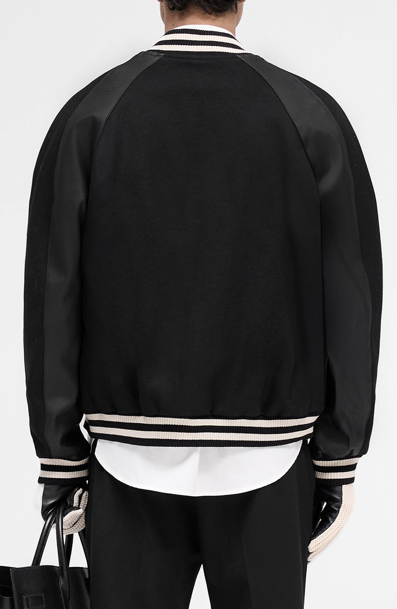Represent Raglan Varsity Jacket in Black at Nordstrom - 2
