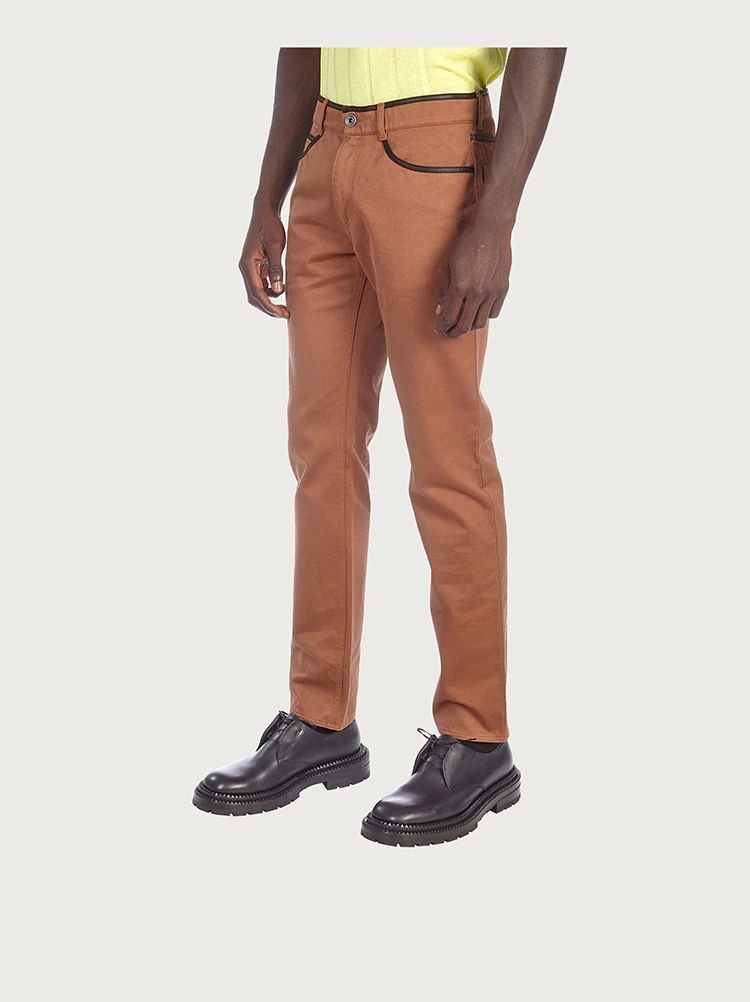 DENIM 5 POCKET TROUSERS - 5