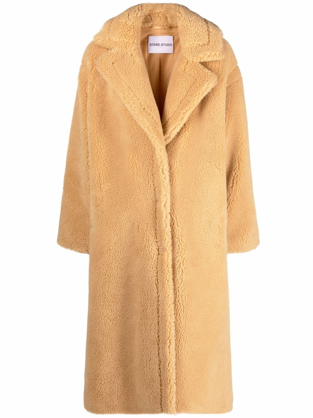 midi faux-fur coat - 1