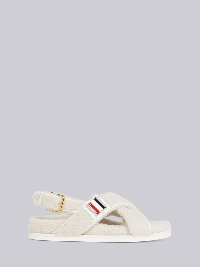 Shearling Backstrap Sandal 1