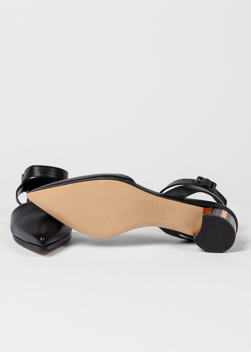 Paul Smith Women's Black Leather 'Bodhi' Heels outlook