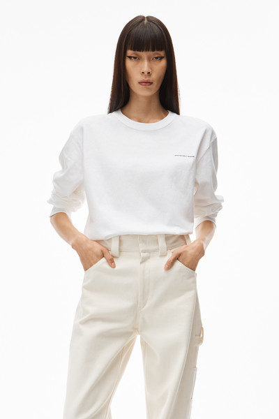 Alexander Wang LONG-SLEEVE TEE IN HIGH TWIST JERSEY outlook