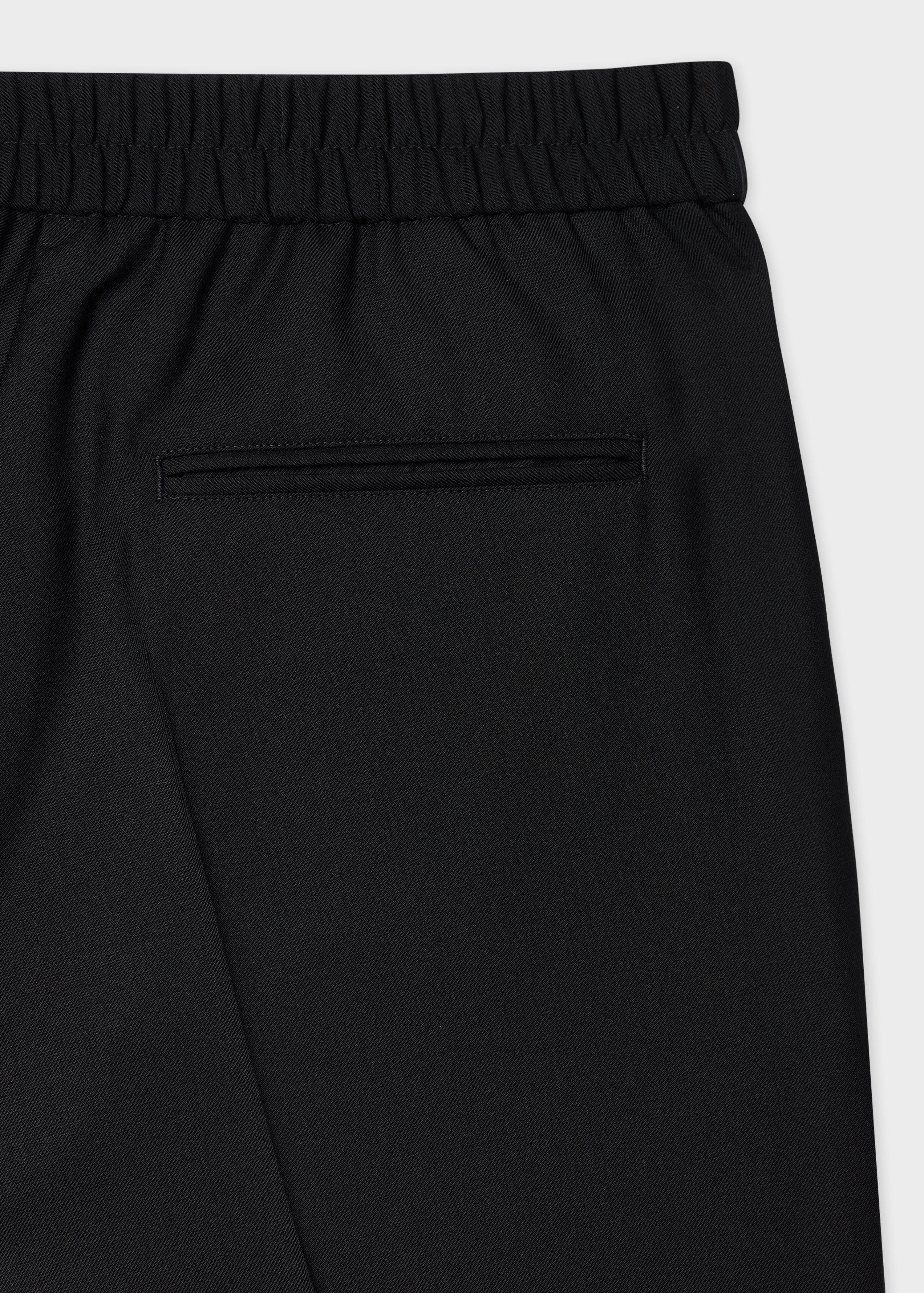 A Suit To Travel In - Black Wool Unlined Suit - 6