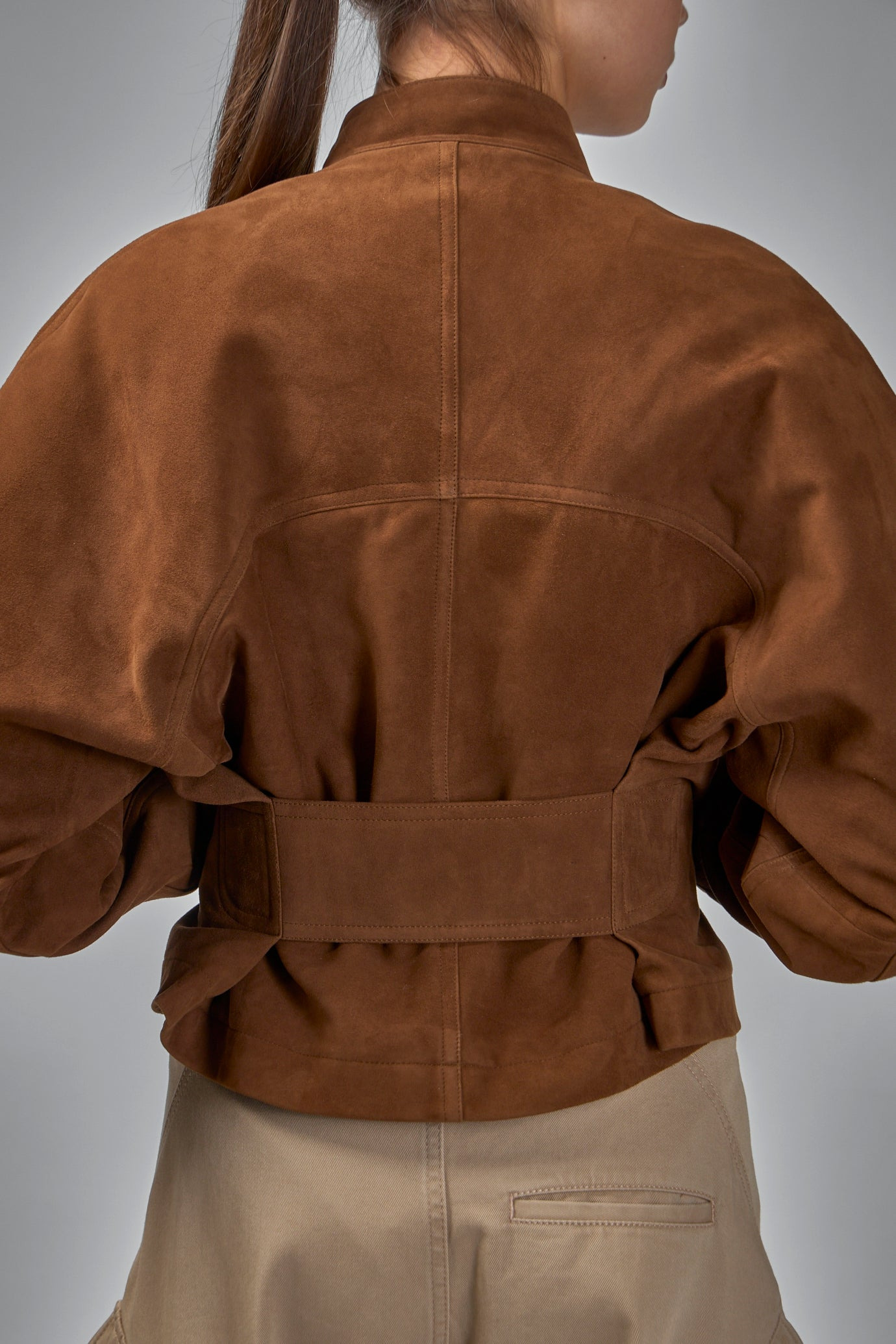 Round Suede Jacket - 4