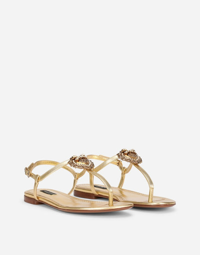 Dolce & Gabbana Nappa leather Devotion thong sandals outlook