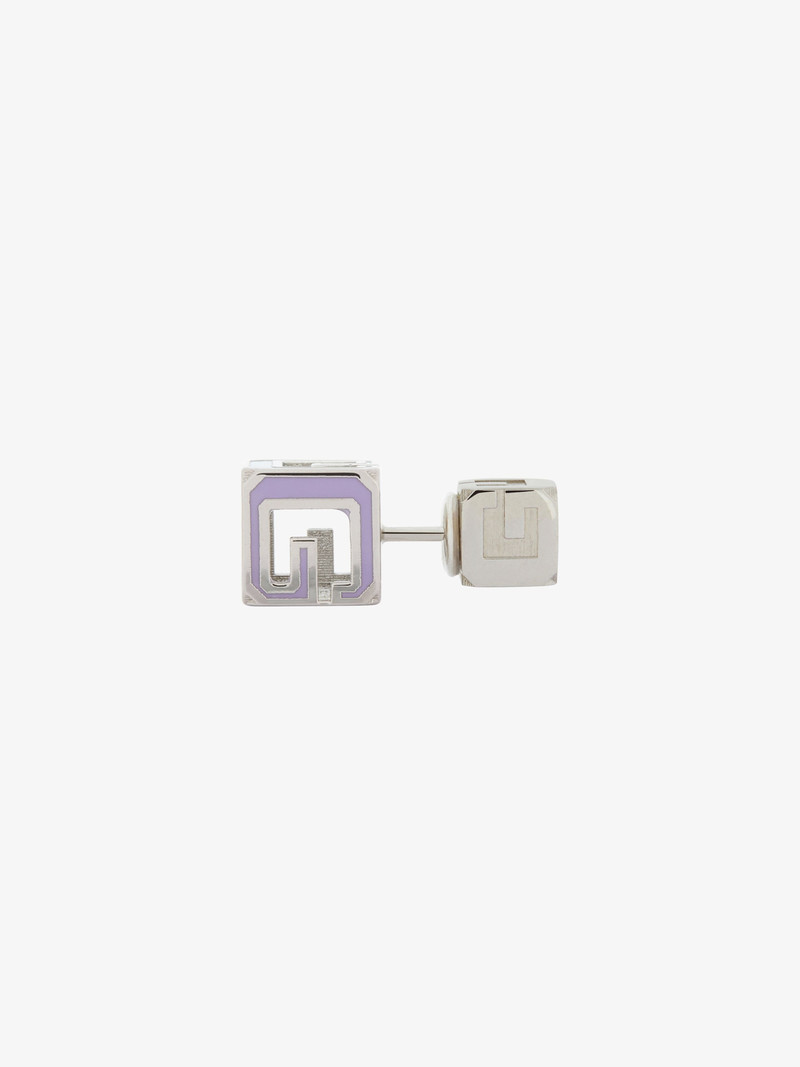 Givenchy G CUBE STUD EARRING IN METAL AND ENAMEL outlook