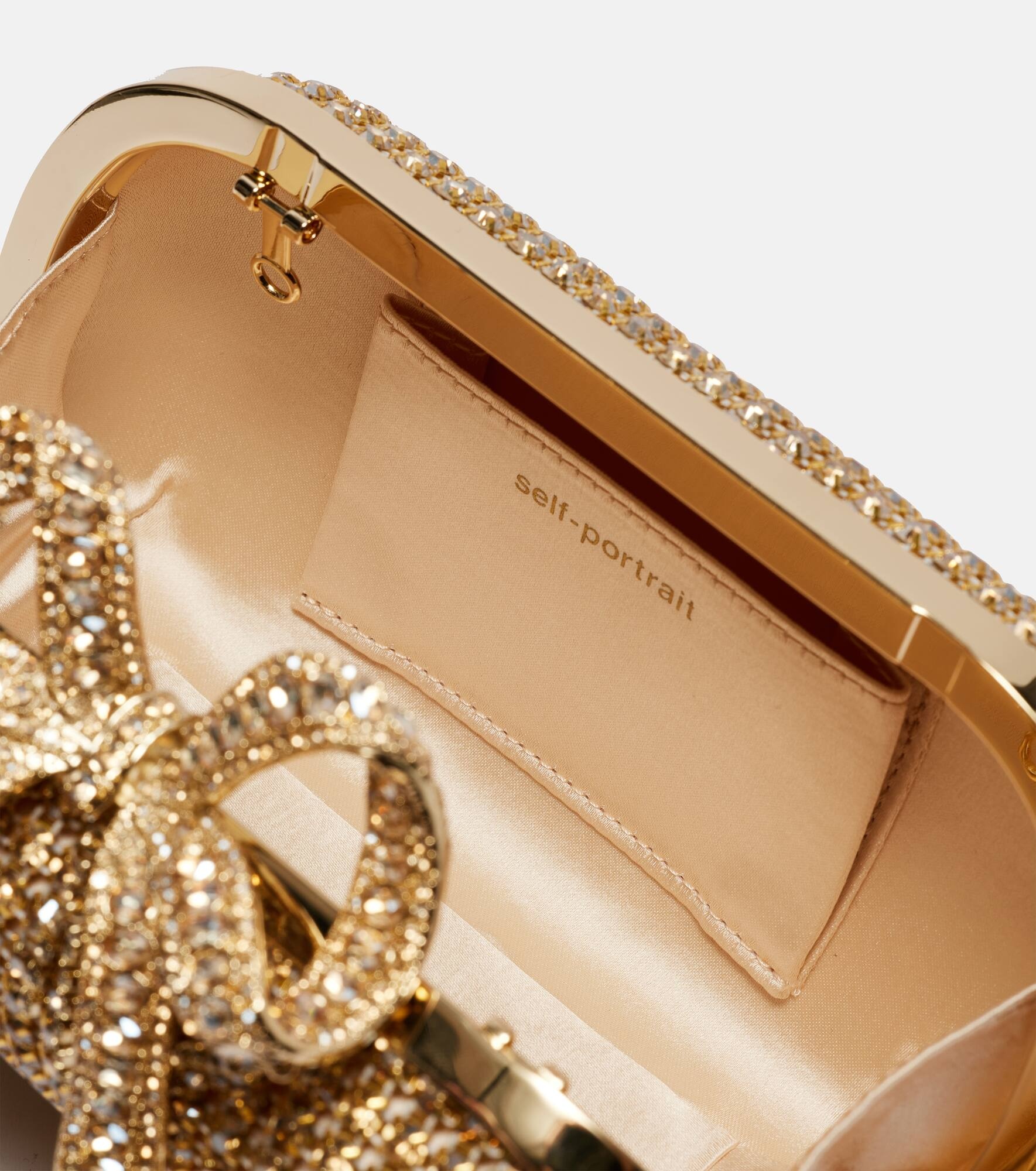Bow-detail chainmail clutch - 3