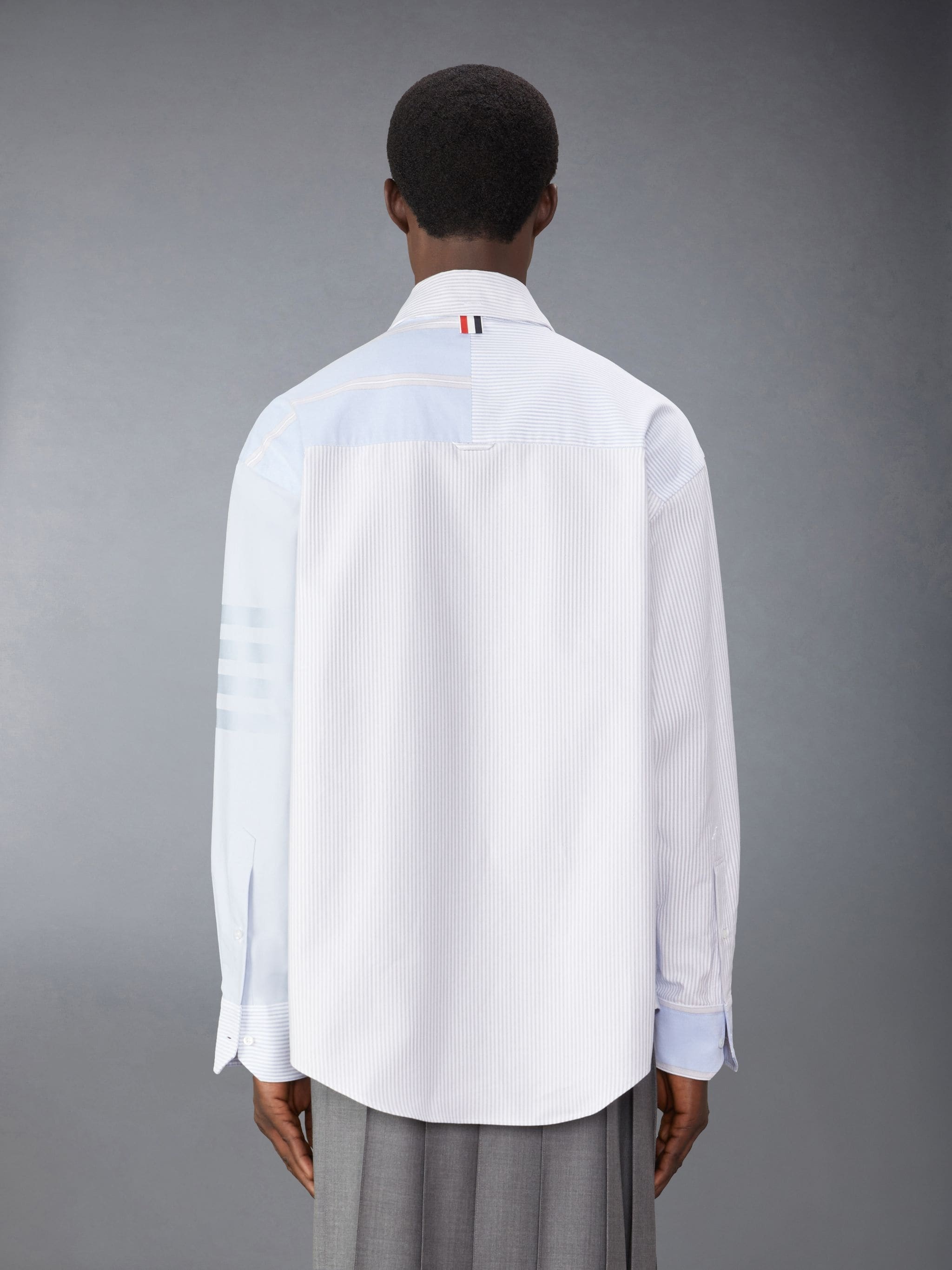 Cotton 4-Bar Oversized Shirt - 2
