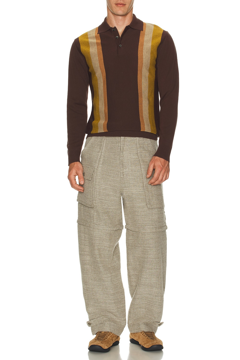 Knit Polo Stripe Argyle - 4