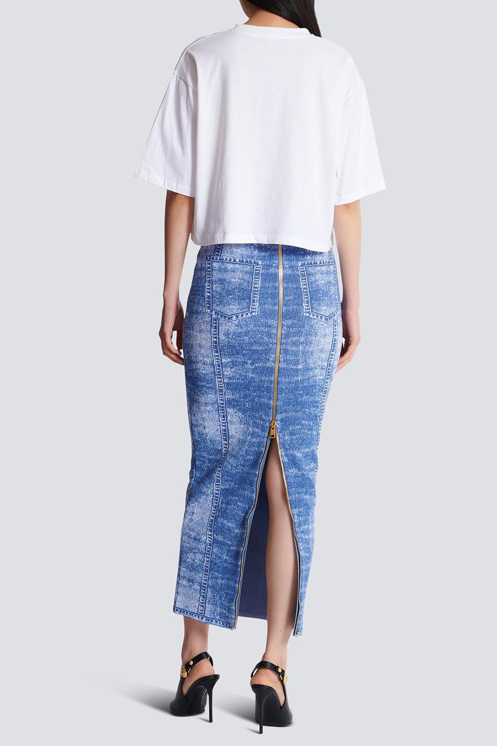 Printed Crop Tee - 5