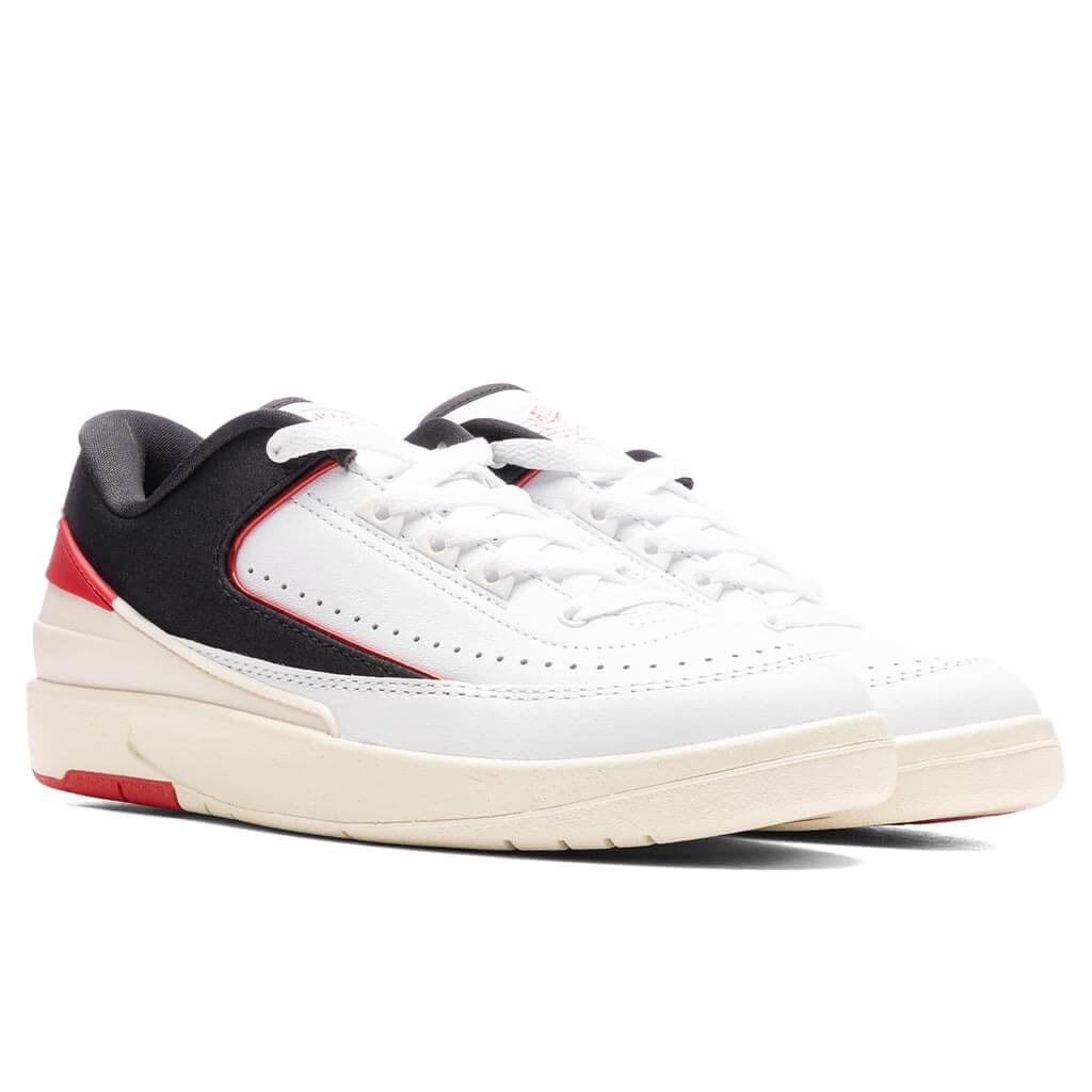 WOMEN'S AIR JORDAN 2 RETRO LOW - WHITE/UNIVERSITY RED/COCONUT MILK - 2