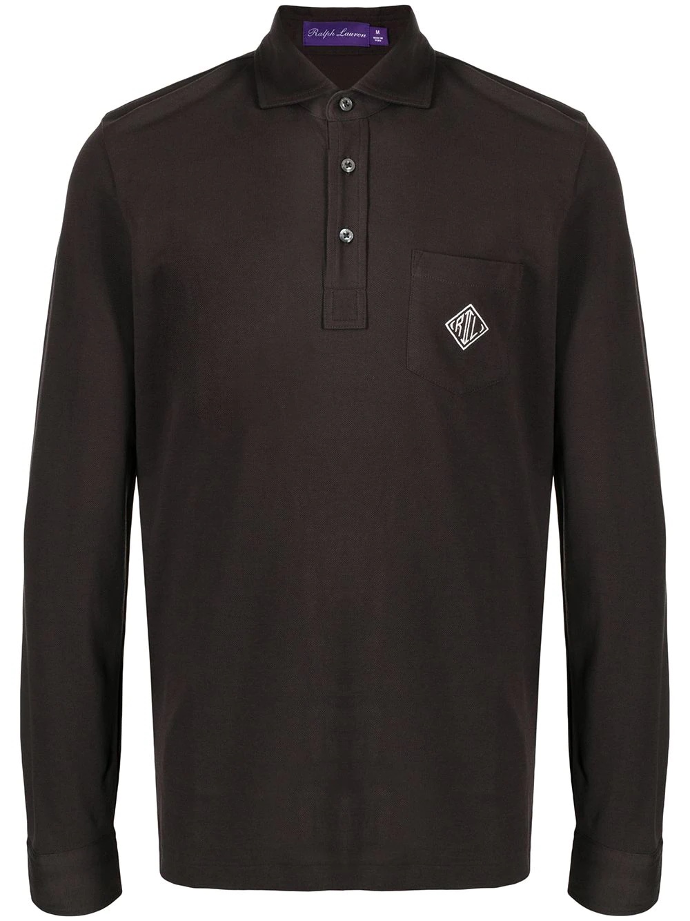 logo-embroidered polo shirt - 1