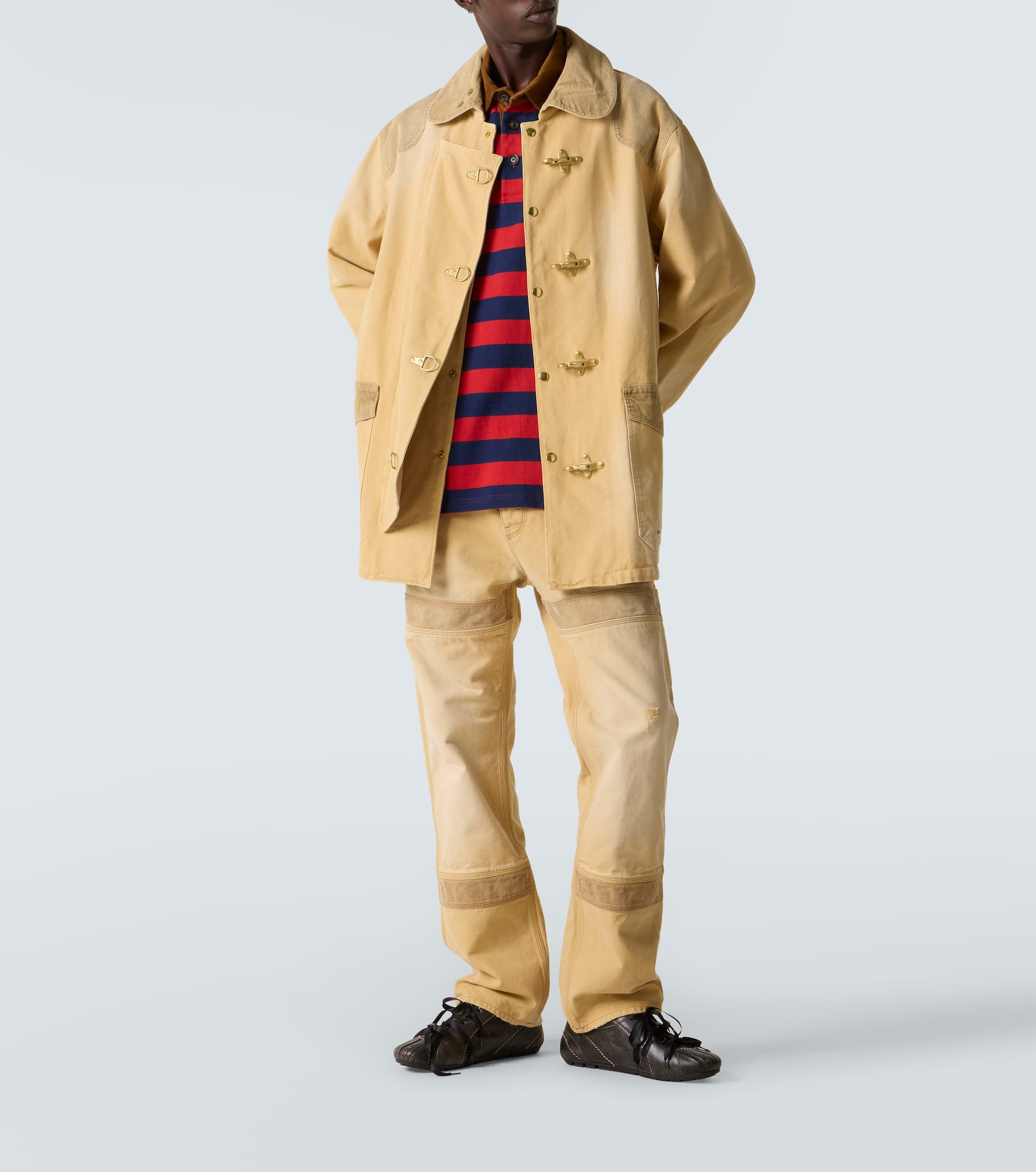 City striped cotton canvas polo shirt - 2
