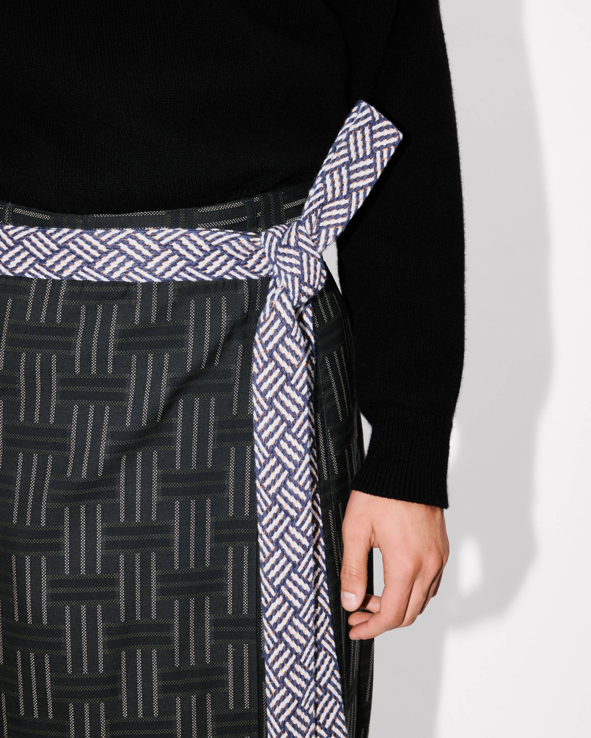 'KENZO Weave' apron in wool and cotton - 6