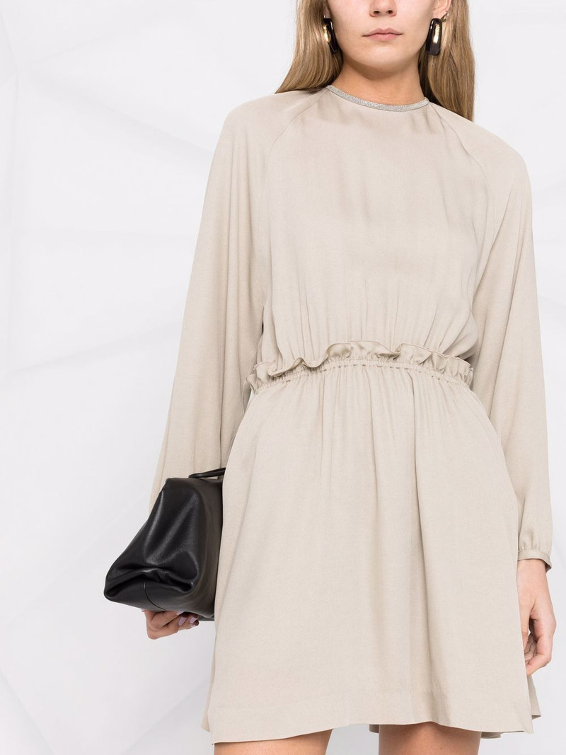 gathered-waist mini dress 5