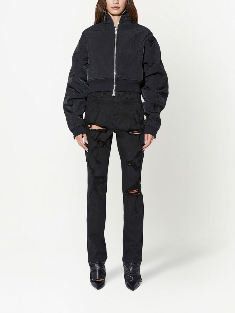 RTA Dulce cropped zip-up jacket outlook