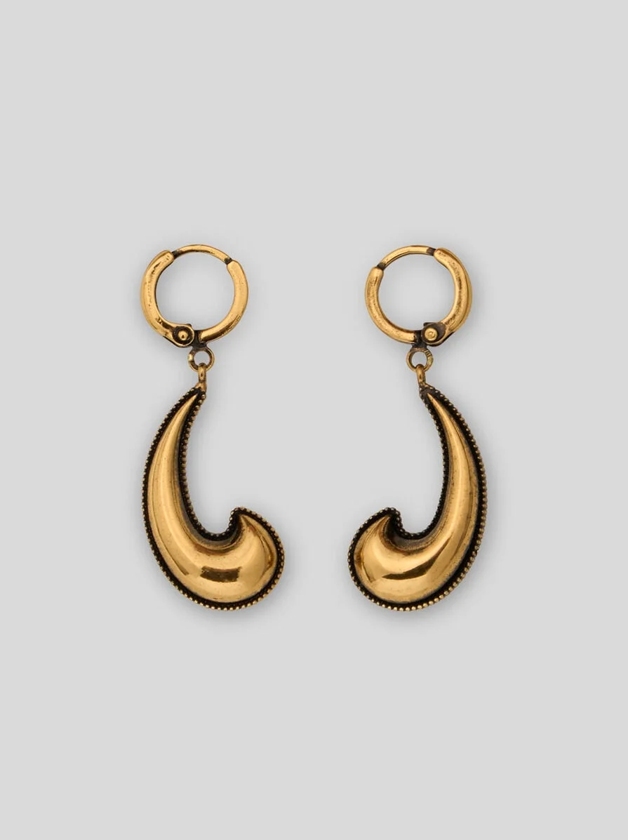 EARRINGS WITH MINI PAISLEY DETAIL - 1