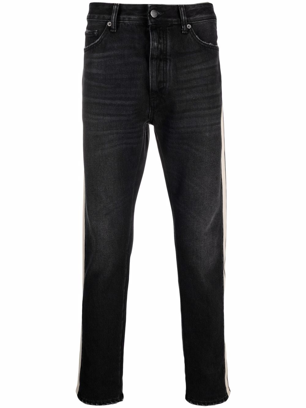 side striped slim-fit jeans - 1