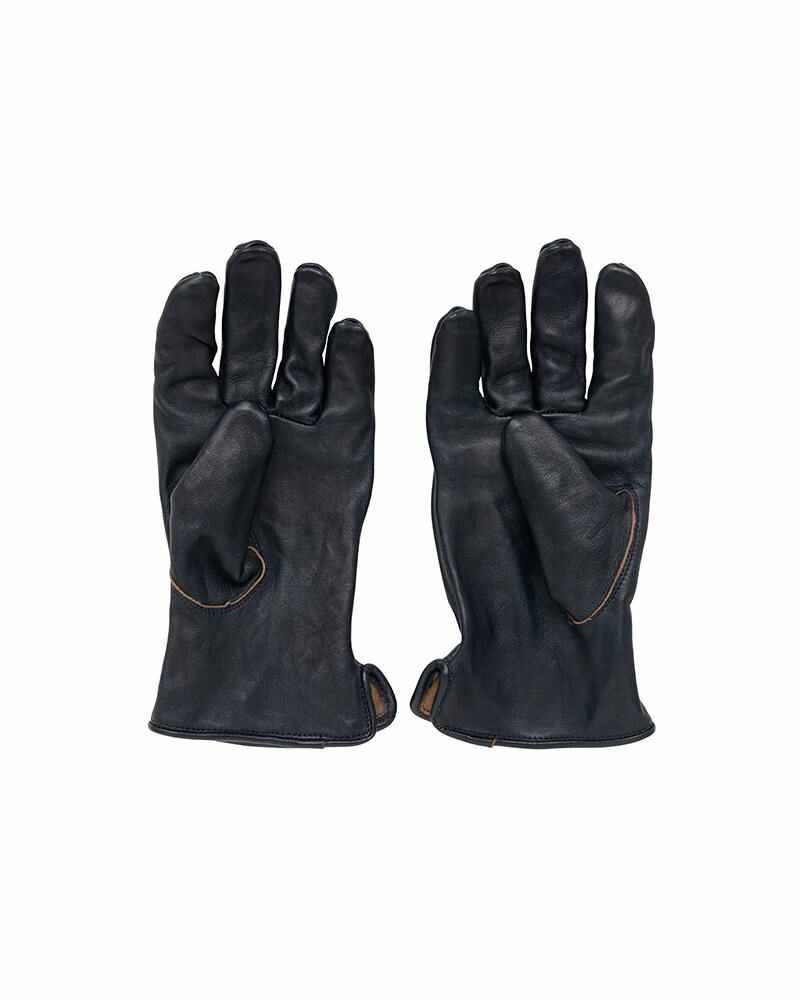 LEATHER GLOVE (IT VEG.H) NAVY - 2