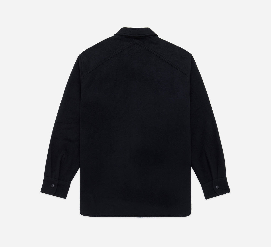 USN Overshirt - Black Wool/Angora - 2