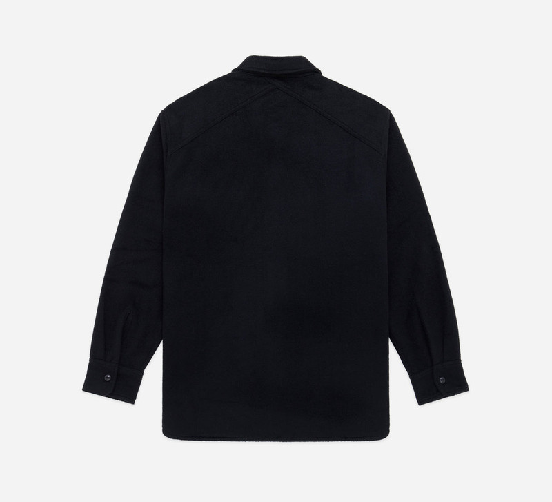 3sixteen USN Overshirt - Black Wool/Angora outlook