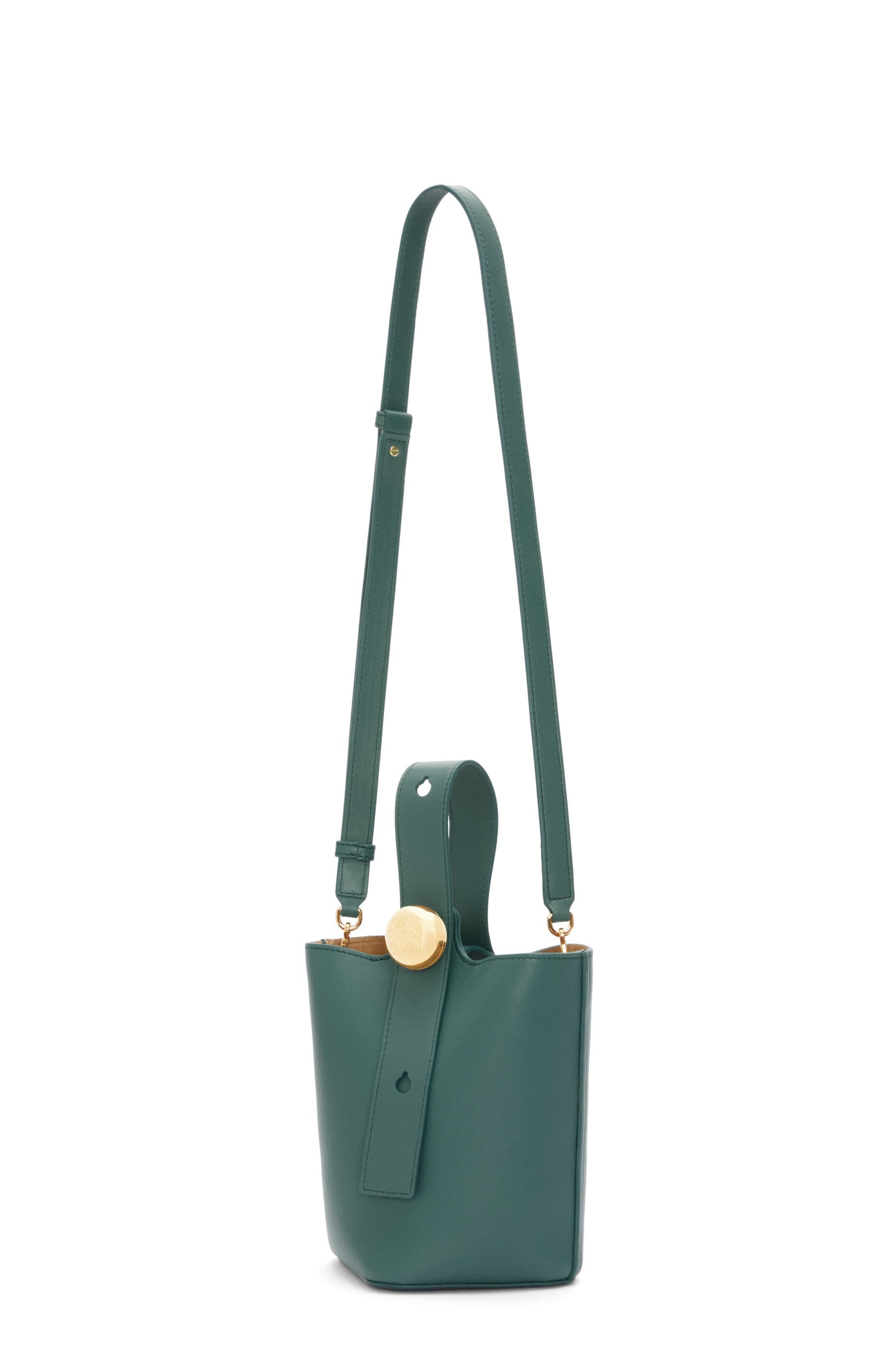 Mini Pebble bucket in smooth calfskin - 4