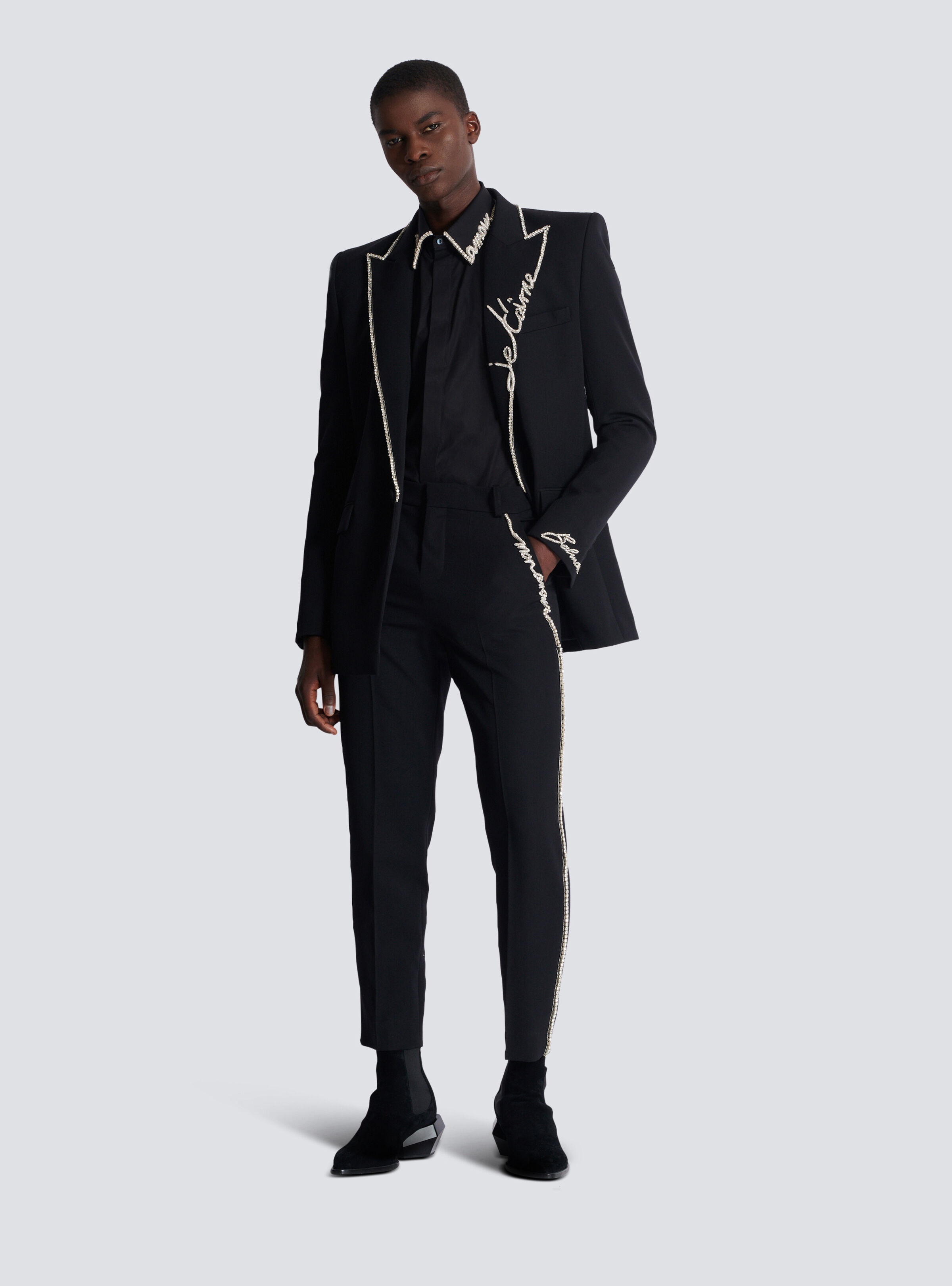 Poplin shirt with embroidered "Love Letter" collar - 2