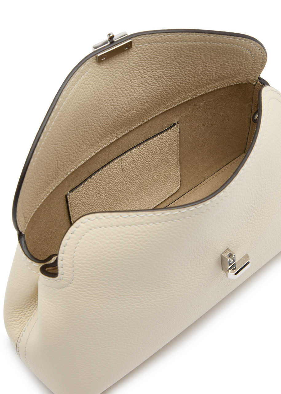 Toteme T-Lock Grained Leather Clutch - 4