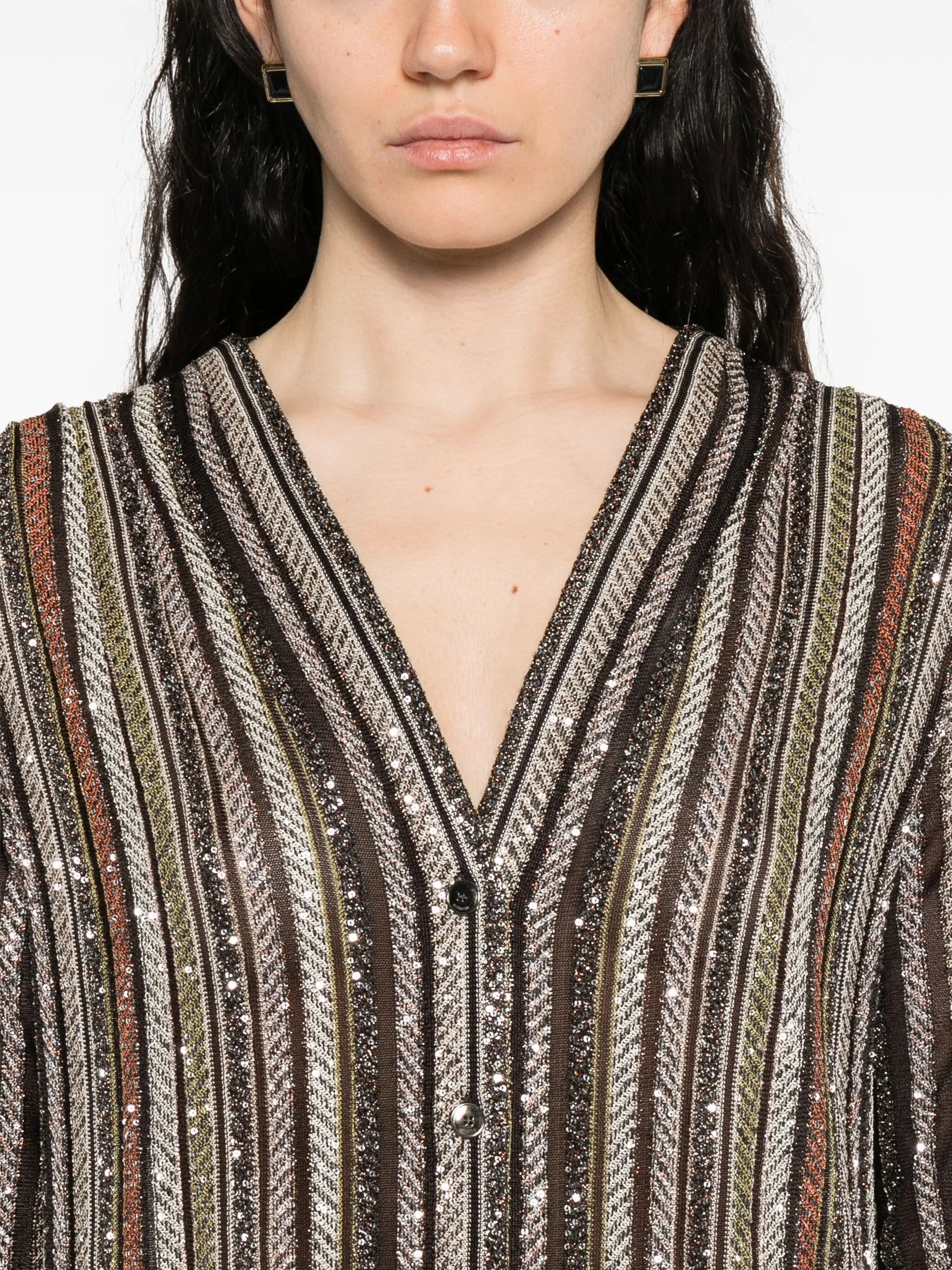 Missoni Sequin-striped Coat - 3