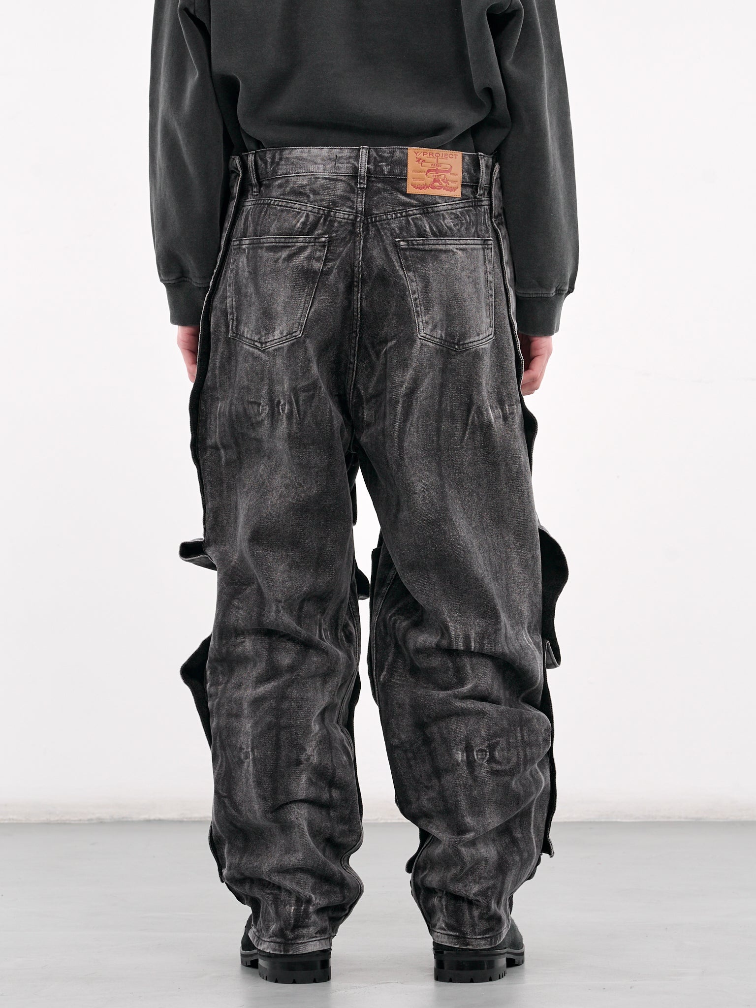 Velcro Panel Jeans - 3