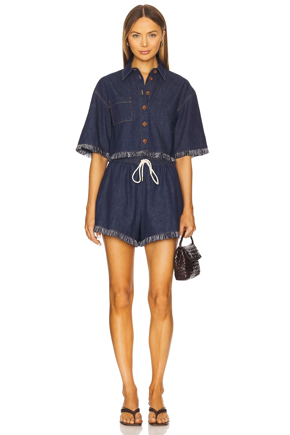 Rhiannon Fringe Denim Short - 5