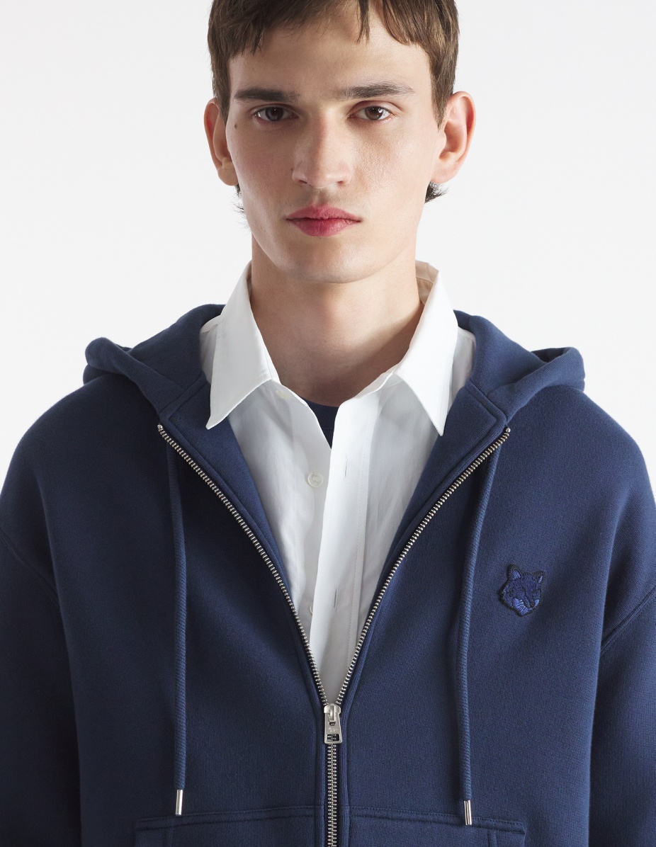 BOLD FOX HEAD PATCH COMFORT ZIPPED HOODIE - 4