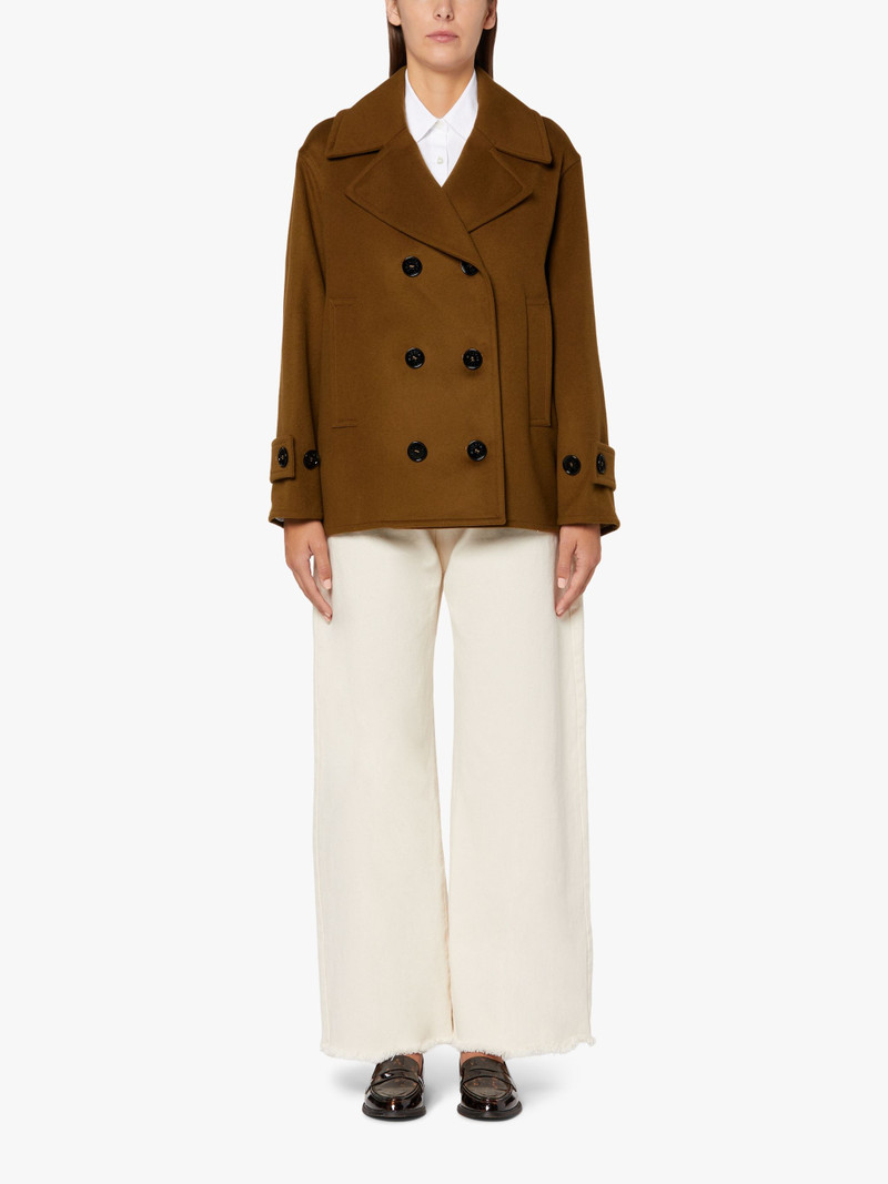 FIONA CAMEL WOOL & CASHMERE PEA COAT | LMC-011 3