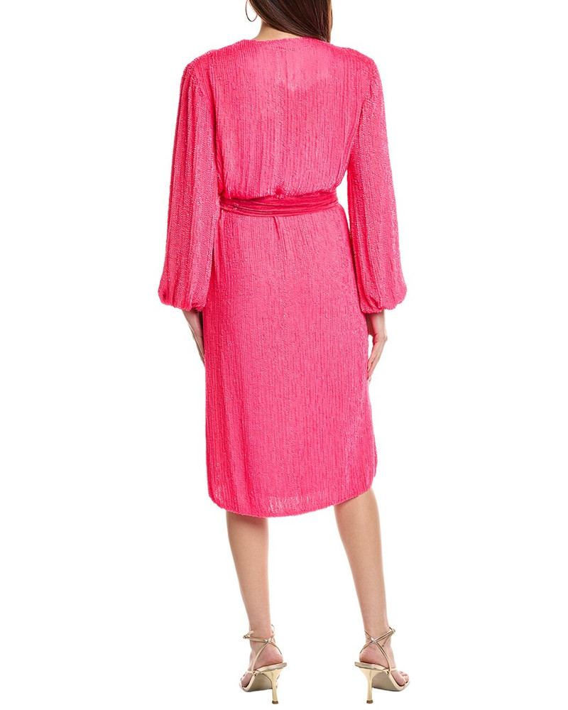 RETROFÊTE Retrofête Sequin Wrap Dress outlook