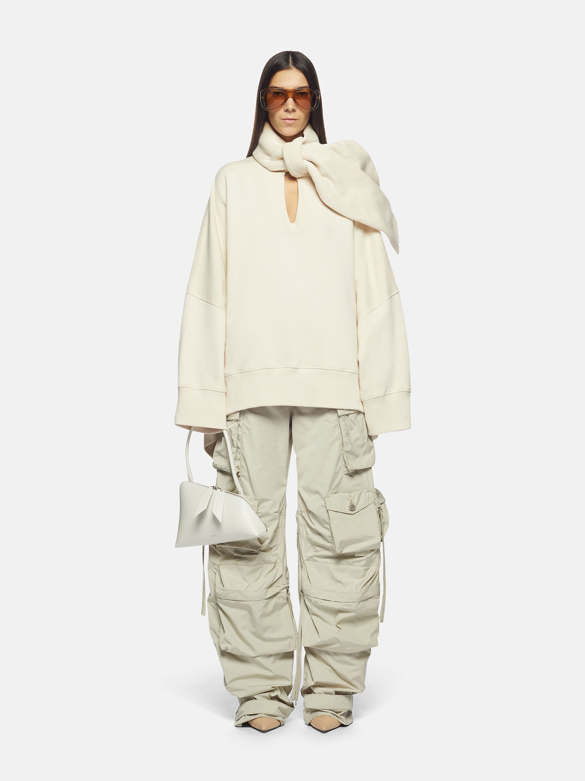 ''FERN'' IVORY LONG PANTS - 2