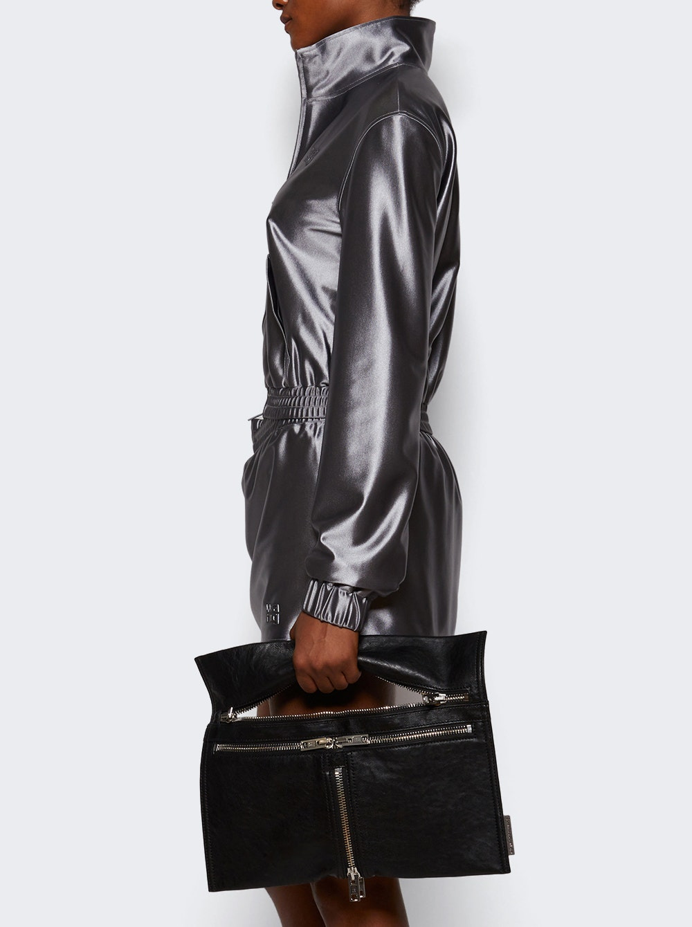 Shrunken Zip-up Jacket Alloy - 3