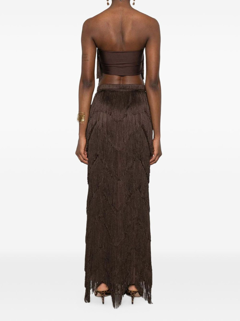 BLESS Dara fringe-trimmed maxi skirt outlook