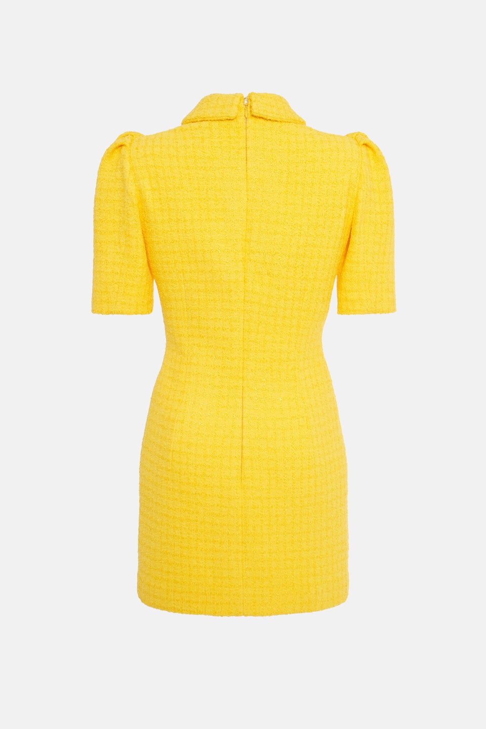 CHECKED TWEED BOUCLE MINI DRESS - 2