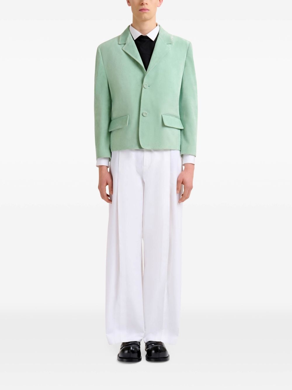 suede blazer - 2