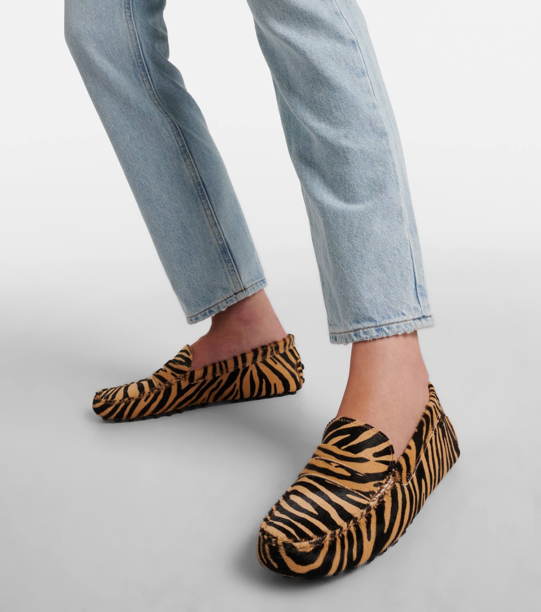 Gommino calf hair driving shoes - 4
