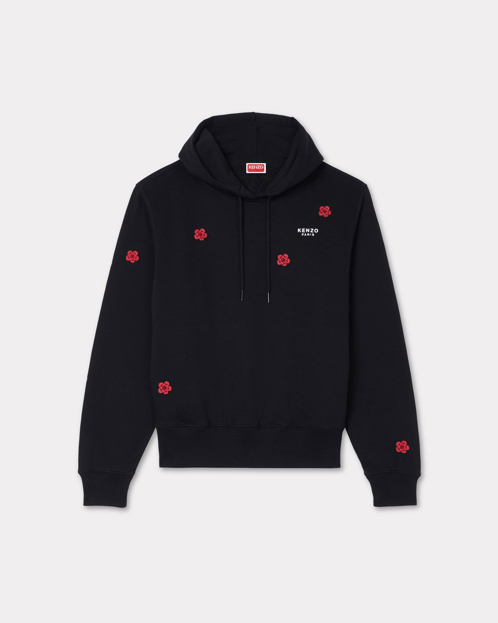 'Boke Flower' classic embroidered hoodie - 1