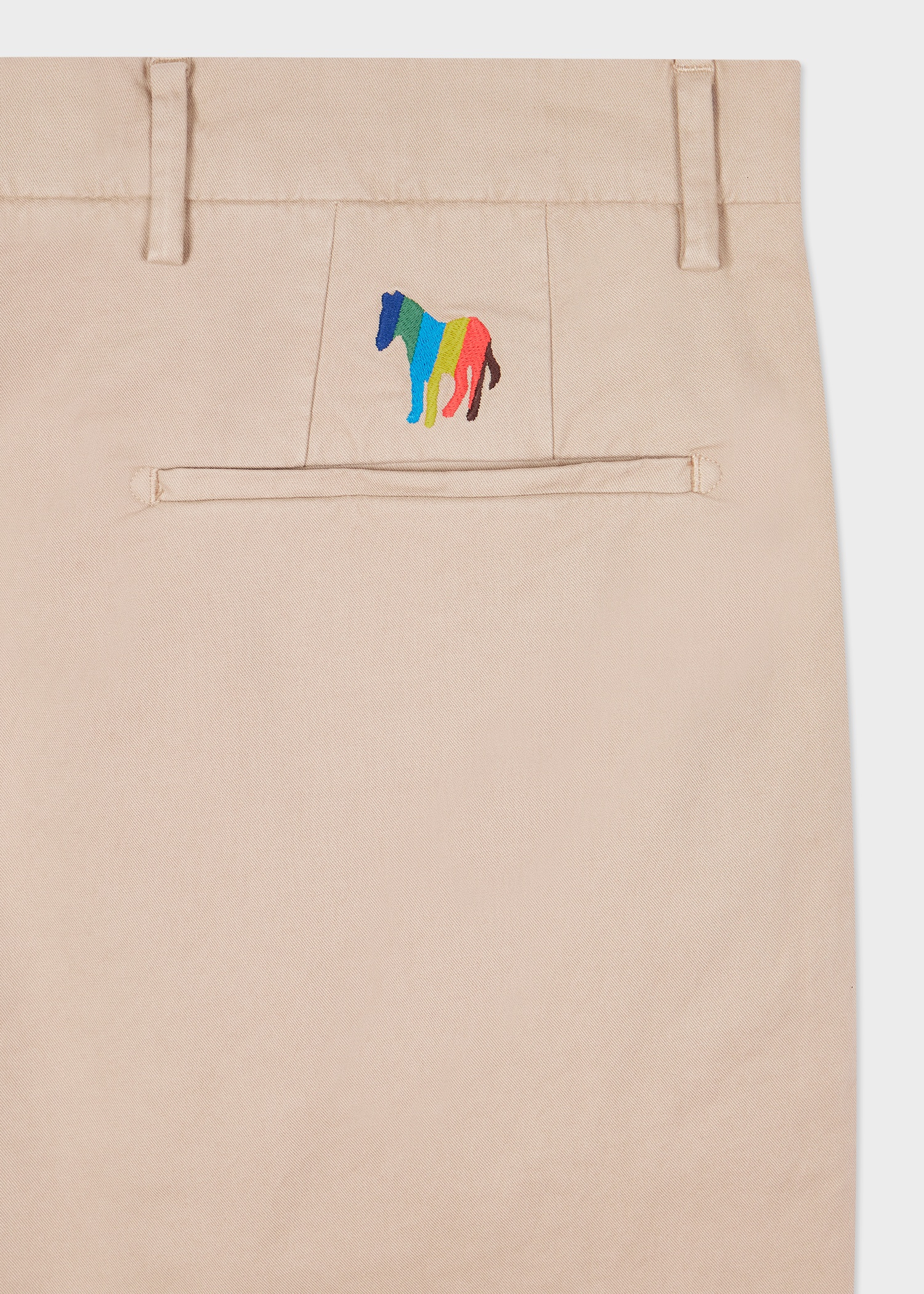 Tan Mid-Fit 'Broad Stripe Zebra' Chinos - 2