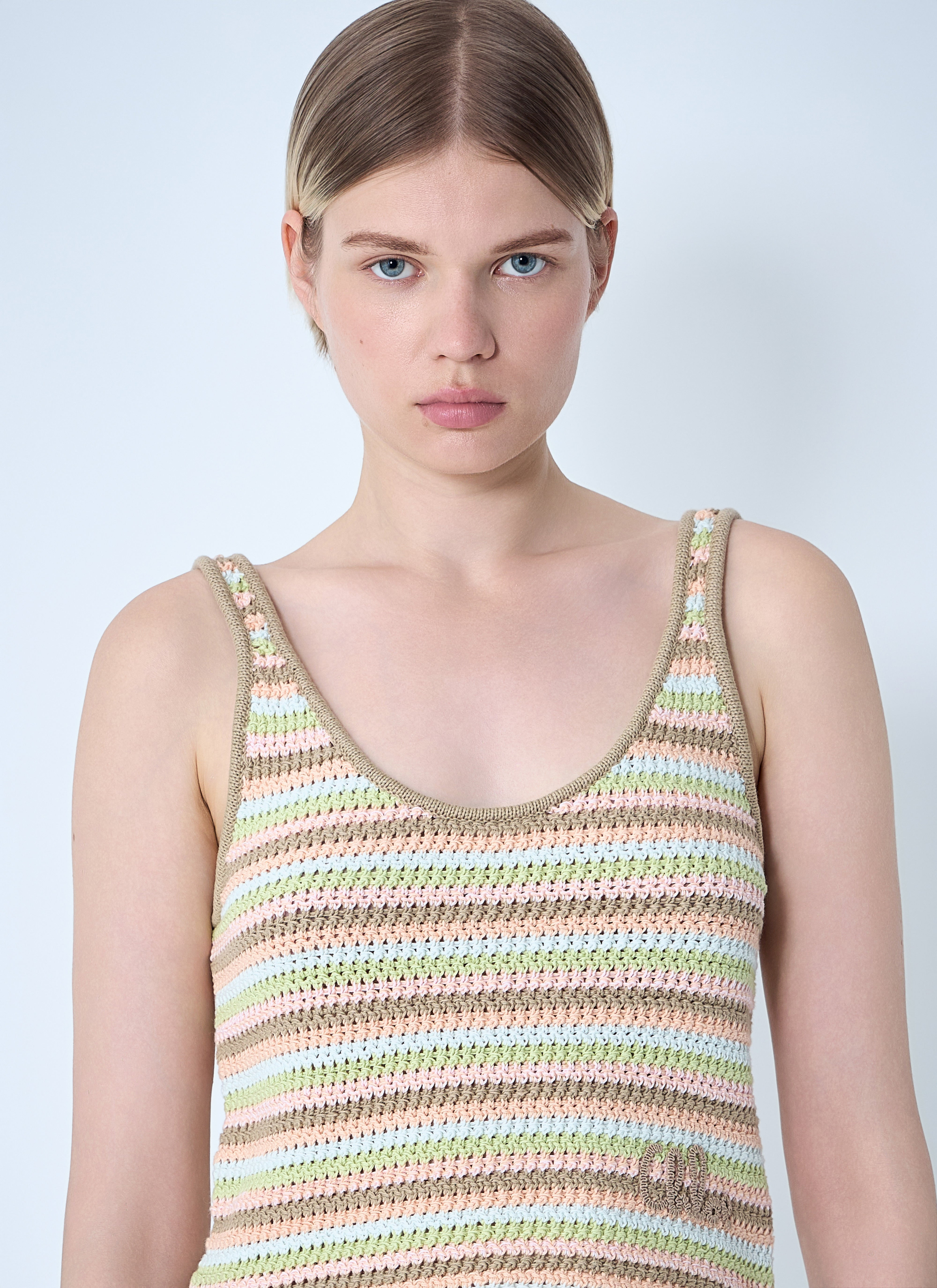 Chloé Women Cropped Logo Tank Top - 5
