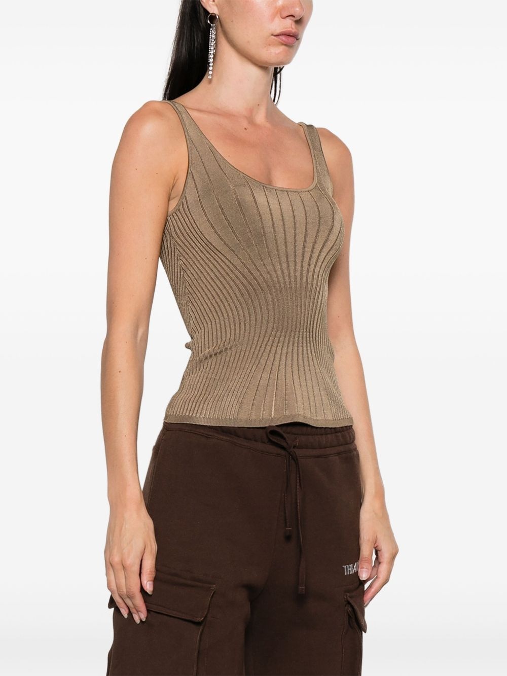 ribbed tank top - 3
