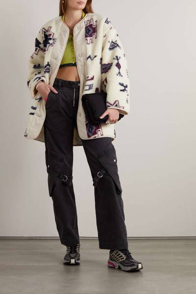 Isabel Marant Étoile Himemma reversible jacquard-fleece and shell jacket outlook