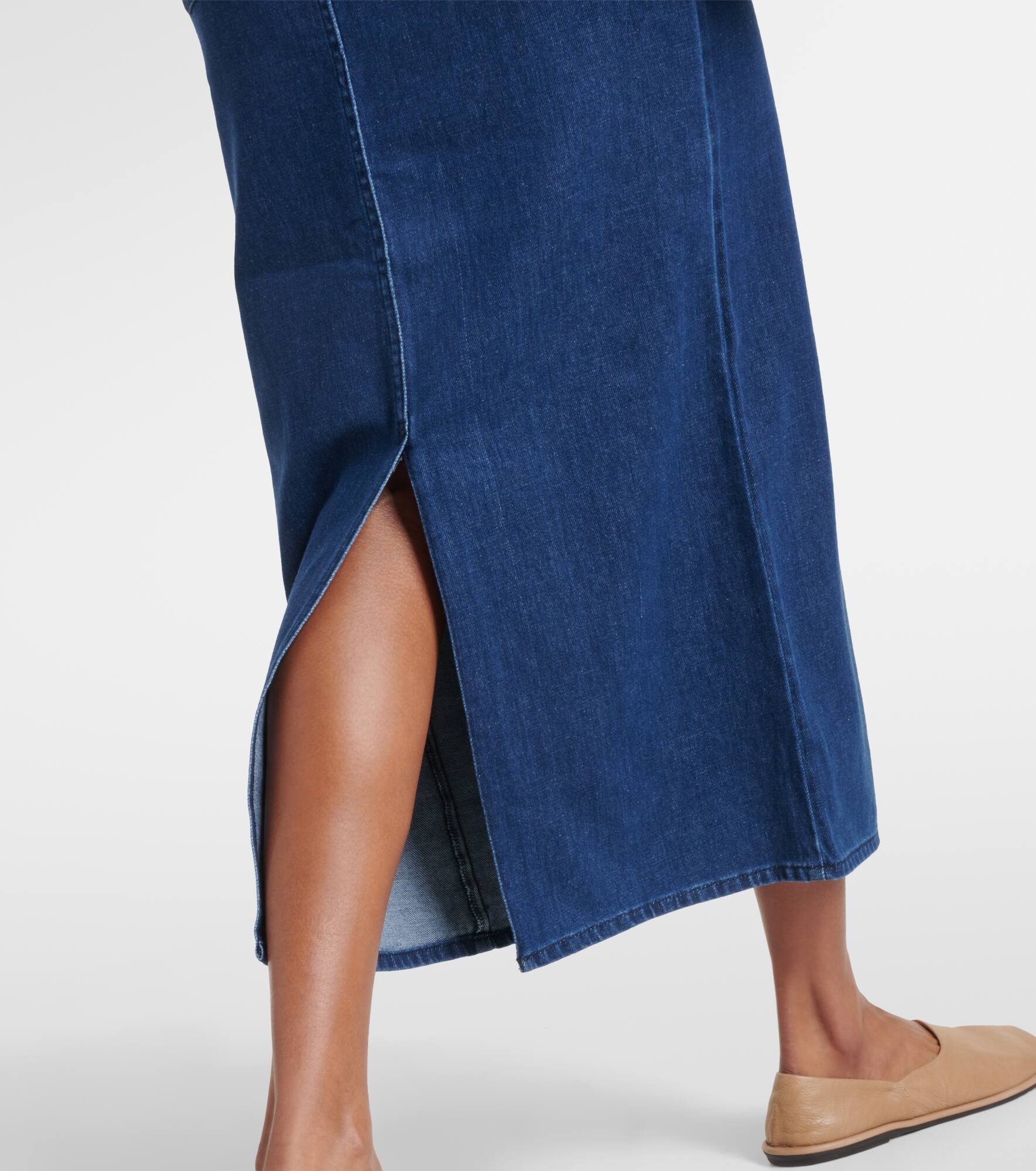 Sera denim midi skirt - 5