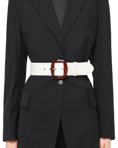 Prada Leather and Plexiglas belt outlook