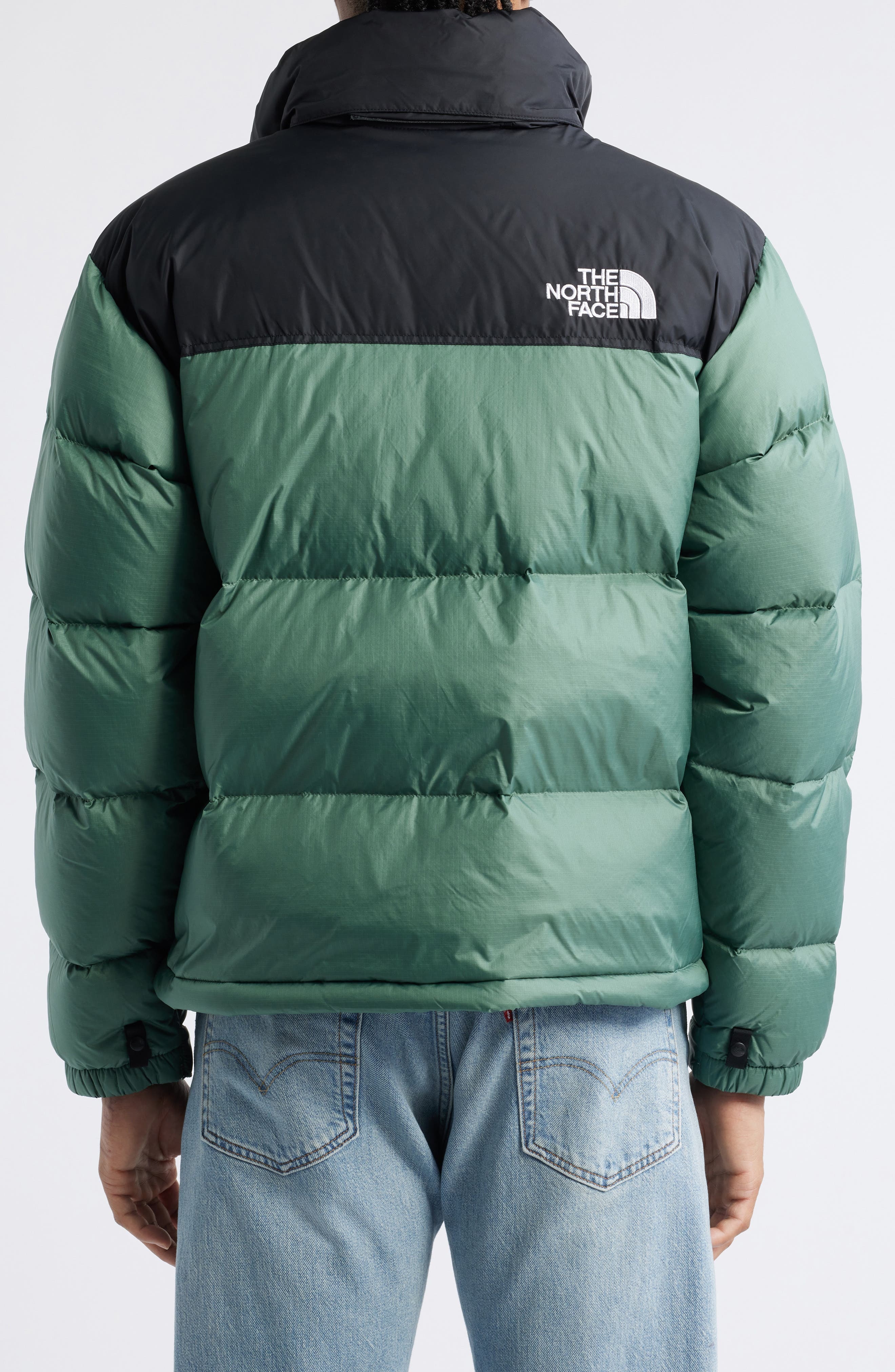 The North Face 1996 Retro Nuptse 700 Fill Power Down Packable Jacket in Duck Green/Tnf Black at Nord - 2